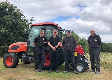 L to R: Chris Walsh, Ian Ellis of Cyril Johnston, Bobby Crooks and Perry Orr from Malone GC