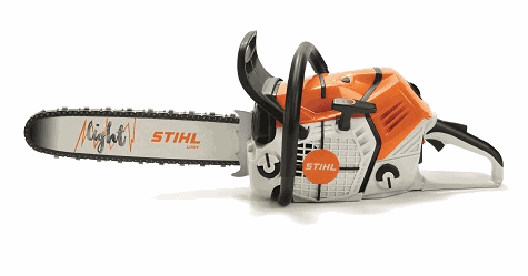 STIHL's battery-powered toy chainsaw