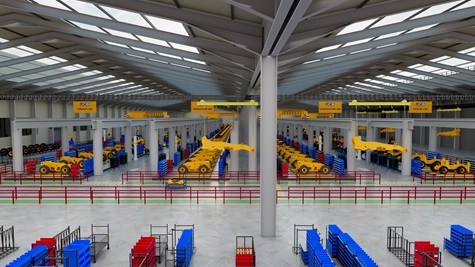 Impression of part of the planned new assembly facilities at Rocester