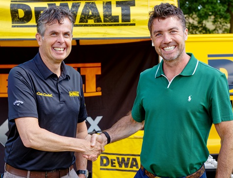 L-R: Richard Mallinson with James Bastian 