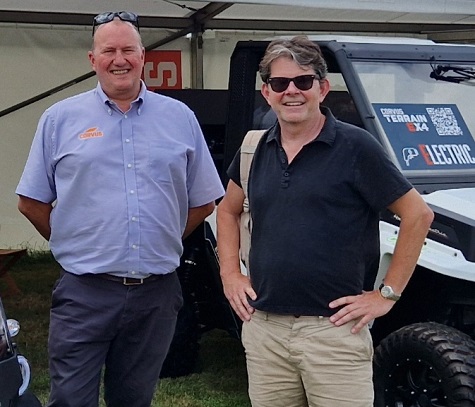 Boss ORV's Phil Everett with TurfPro's Duncan Murray-Clarke