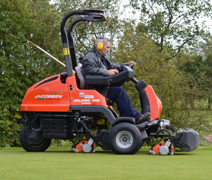 One of Ramside Hall's CPO Eclipse mowers in action