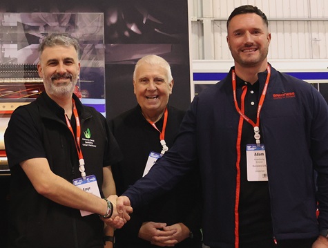 Emyr and Howell Jenkins with Adam Butler