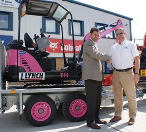 Left to right - Kevin Lynch, Business Development Manager at Doosan International UK Ltd and Justin Scott Thomas, Sales Director at Promac Solutions Limited