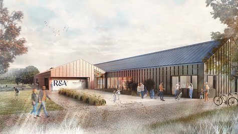 Artist's impression of the planned community golf facility