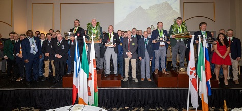 Prizewinners at the National and World Ploughing Championships 