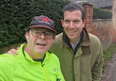 Duncan Murray-Clarke and Tim Henman who he bumped into whilst plogging!